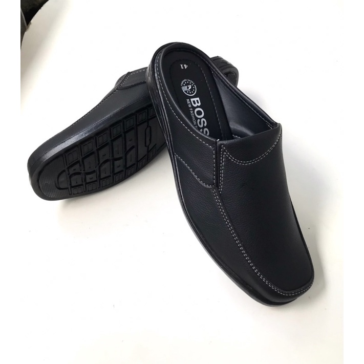 Giày không gót nam phom đẹp, mẫu mới ,da mềm , màu đen sang trọng lịch lãm, mã SP13