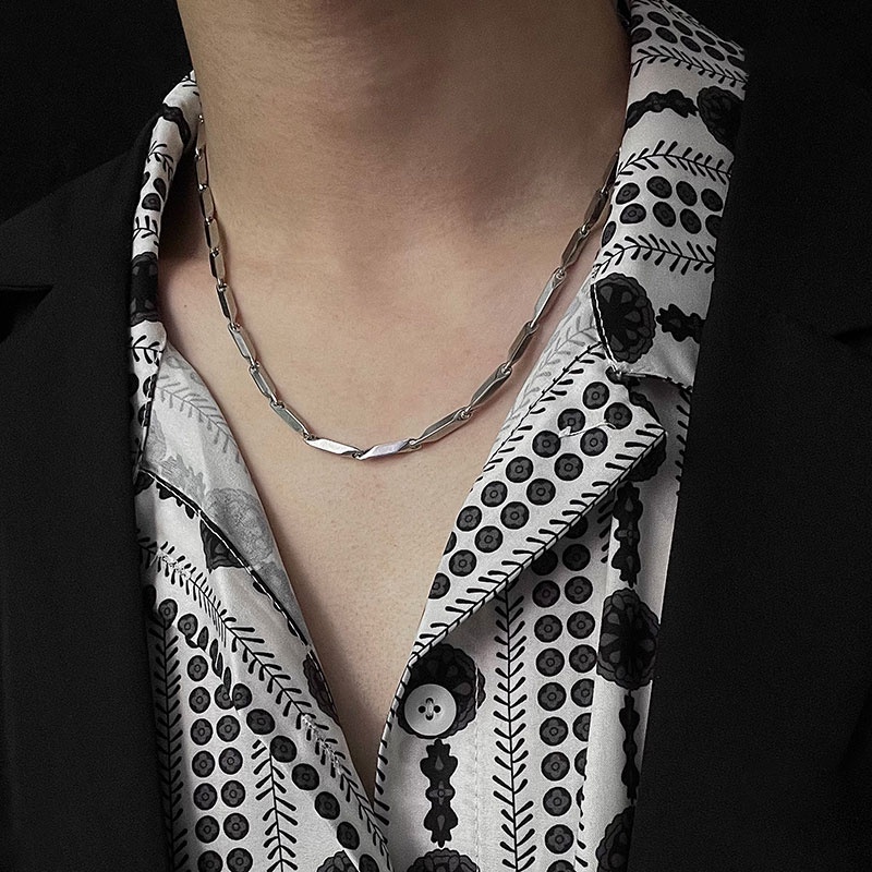 Vòng cổ Unisex Nam Nữ Xích Trơn Basic Màu Bạc Cá Tính Dây Chuyền Cho Nam Nữ Loki Accessories Chất Liệu Inox Không Gỉ