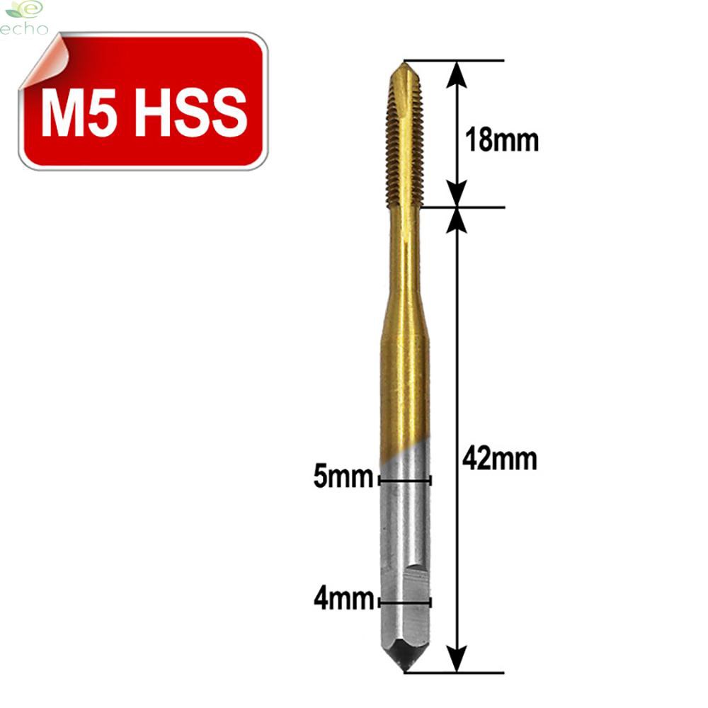 1x / 5x M3-m8 1 / 5 Đầu Vít Thẳng Bằng Thép Hss Tốc Độ Cao Thay Thế Cho Sáo