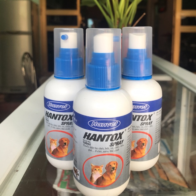 Thuốc xịt ve chó ký sinh trùng ngoại HANTOX SPAY 100ml