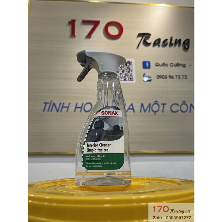 Chai Xịt vệ sinh Nội Thất -  SONAX INTERIOR CLEANER LIMPIA TAPICES Dung Tích 500 ML Hàng Chính Hãng Đức .