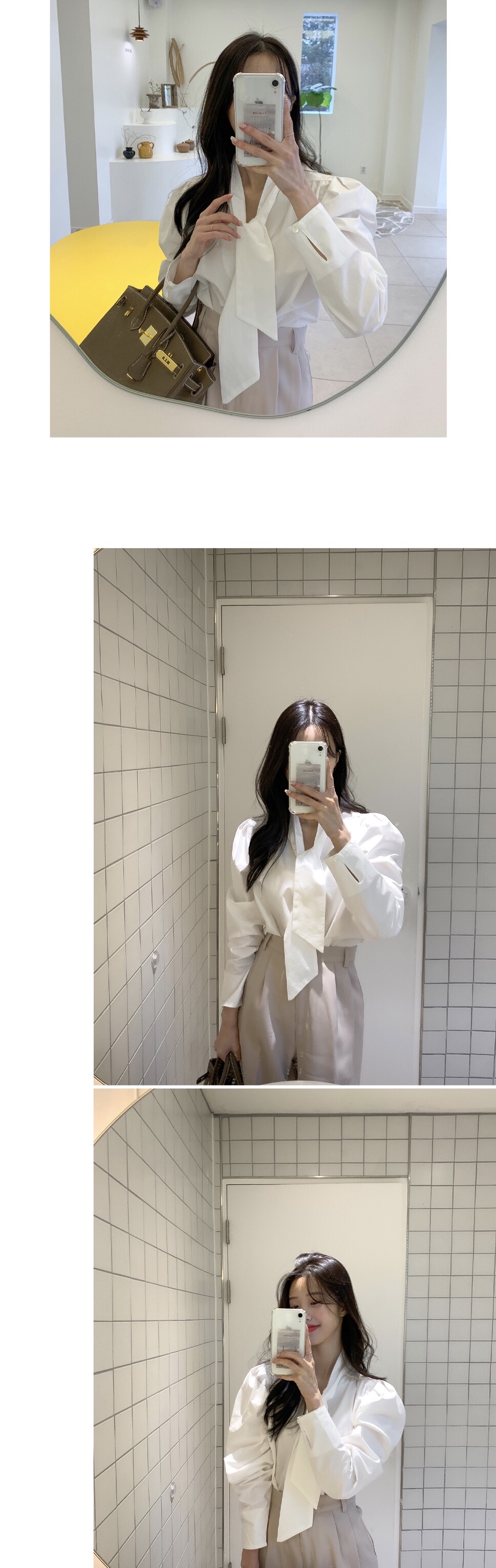 Sơ Mi Nữ Buộc Dây + Quần Dài Bó Sát Lưng Cao Thời Trang Hàn Quốc | BigBuy360 - bigbuy360.vn