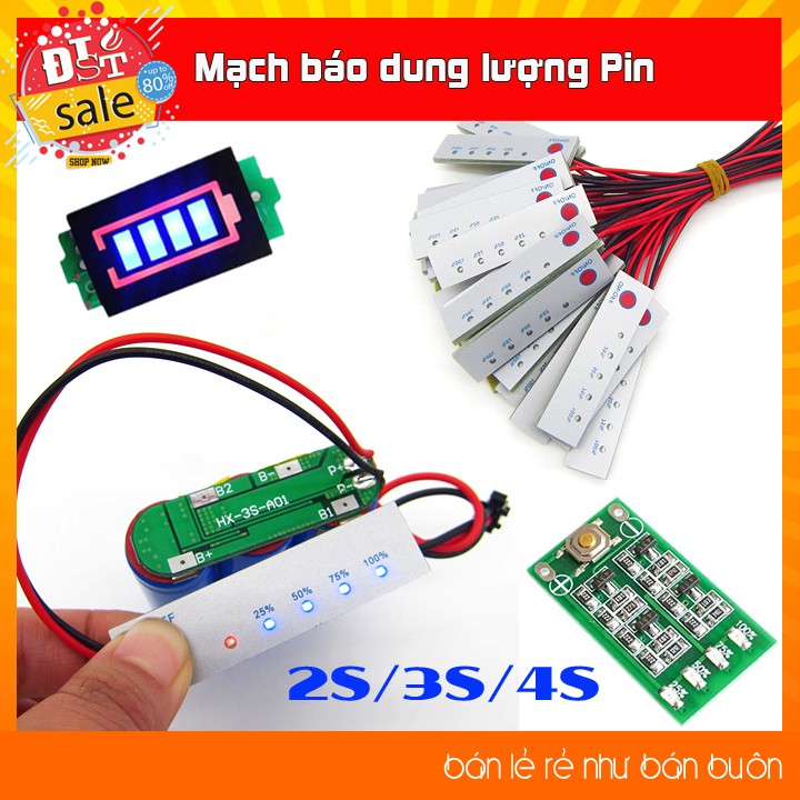 Mạch Báo Pin 1S 2S 3S 4S 5S 6S 7S 8S ✅ [RẺ NHẤT VIỆT NAM ] ⚡