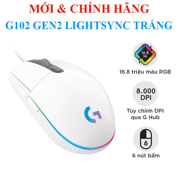 Chuột game Logitech G203 , G103 2020, G102 gen 2 Lightsync, G300S