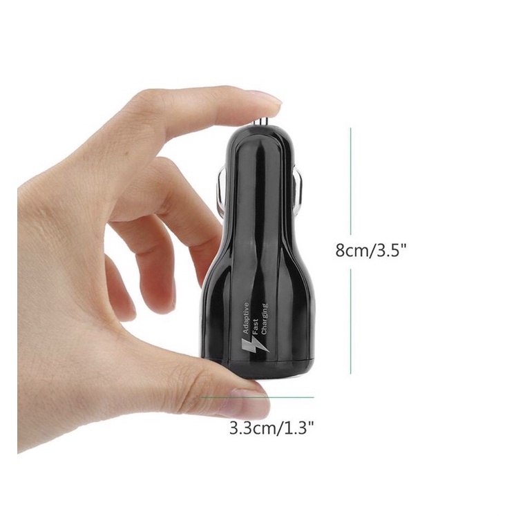 Tẩu sạc nhanh 2 cổng ô tô, Dòng sạc 3,1A phù hợp tất cả các thiết bị
