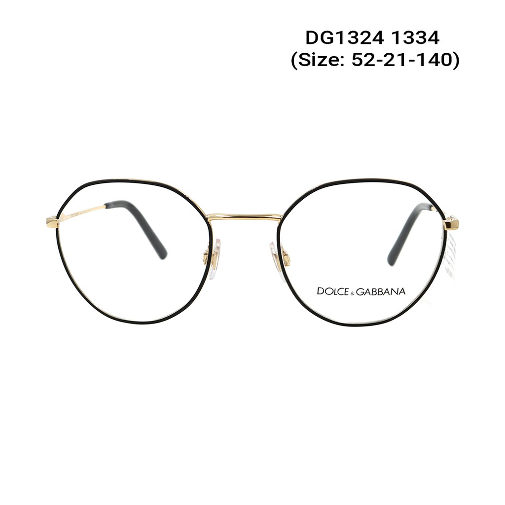 Gọng kính nam nữ chính hãng Dolce &amp; Gabbana DG1324 màu sắc thời trang, thiết kế dễ đeo bảo vệ mắt