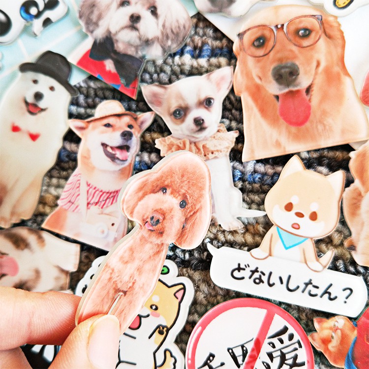 Nam Châm Trang Trí Tủ Lạnh Hình Chó 3D Thông Minh - Nam Châm Hoạt Hình Dán Giấy Dễ Thương