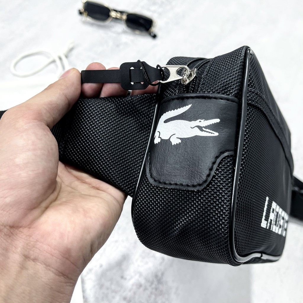 Túi đeo chéo lacoste Mens Leather Crossover Bag