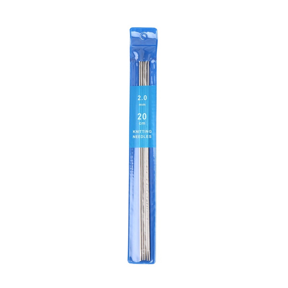 Set 5 Kim Đan Len Bằng Thép Không Gỉ 20cm 2.0mm-4.0mm