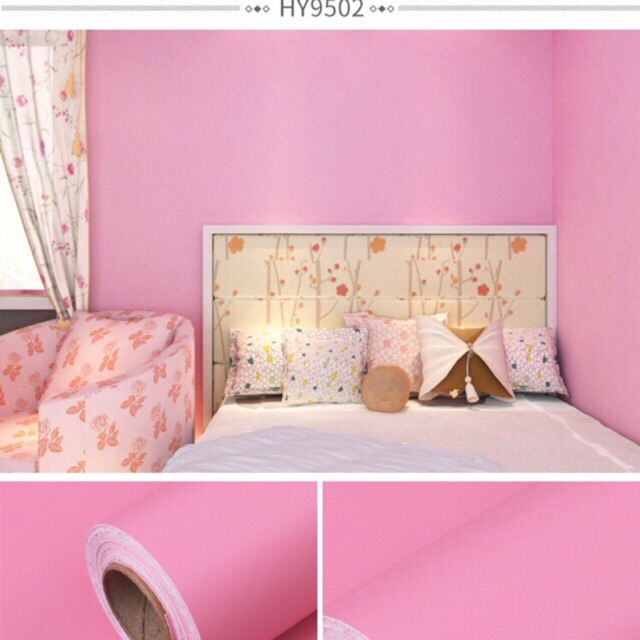 Giấy dán tường săn keo [GIÁ Sỉ]_10m decal dán tường màu trơn có keo sẵn