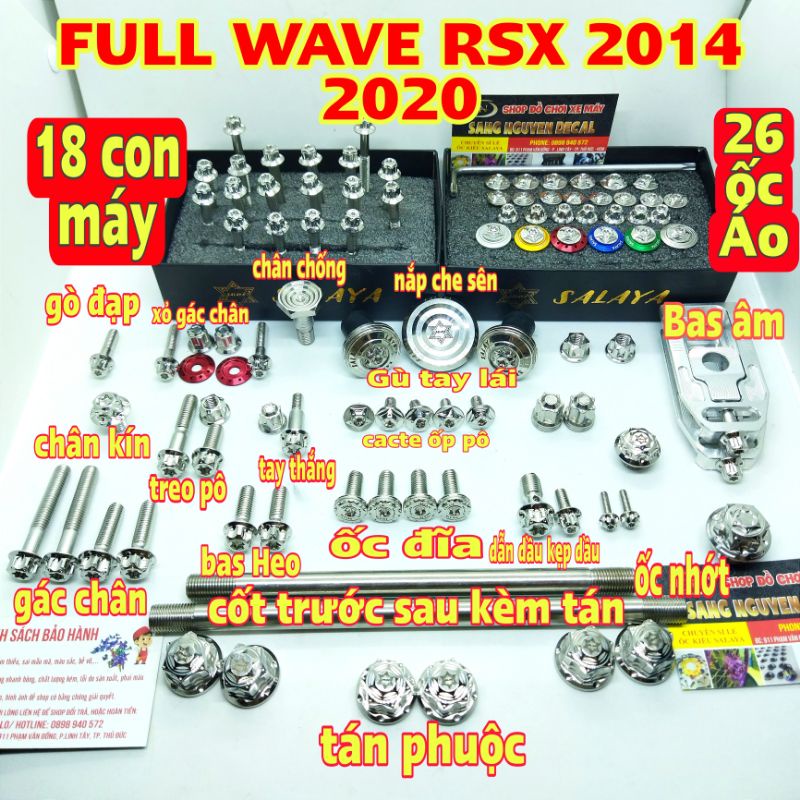 full ốc salaya Wave RSX 2014_2020