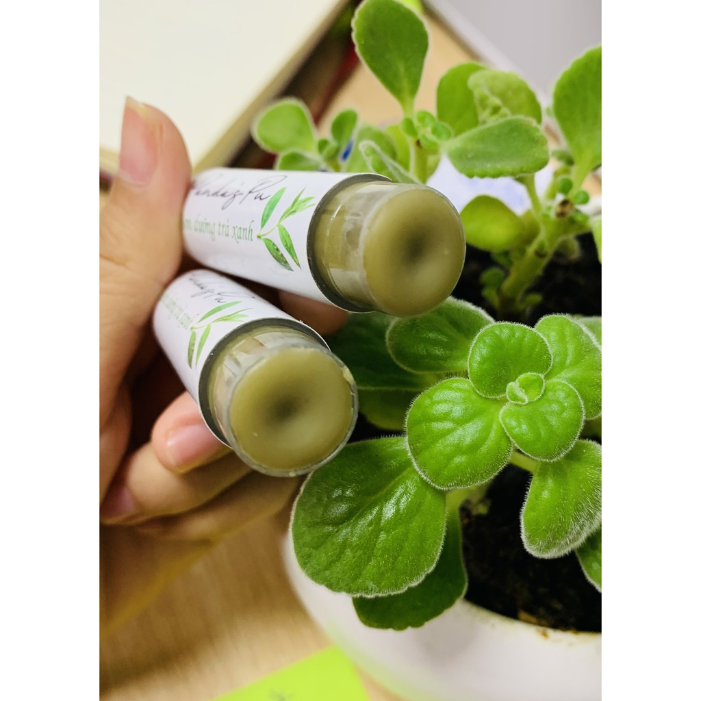 Son dưỡng môi matcha Trà Xanh Nhật Bản thiên nhiên handmade mềm môi an toàn | BigBuy360 - bigbuy360.vn