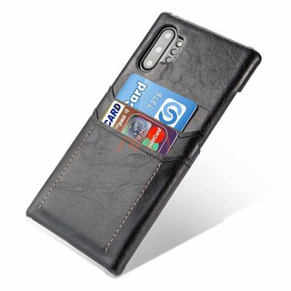 Ốp lưng da đựng thẻ Samsung Note 10 10 Plus hiệu Rock