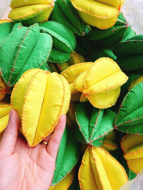 Đồ dùng mầm non giá rẻ- khế- Đồ chơi tự tạo-Đồ chơi vải nỉ
