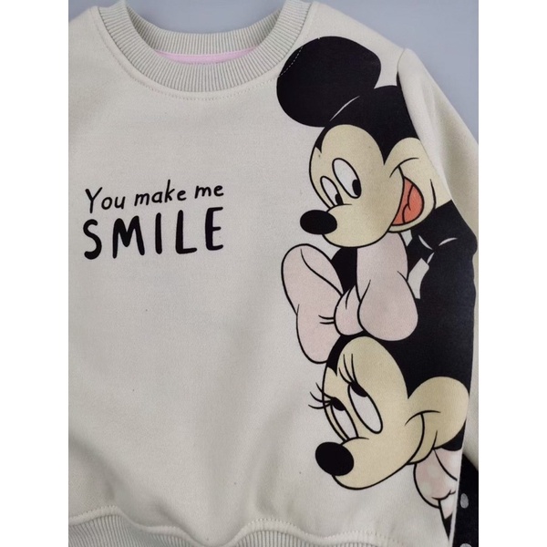 Bộ nỉ mikcy bé gái