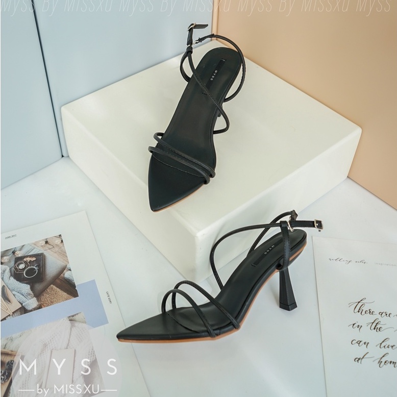 Giày sandal nữ mũi nhọn dây mảnh 8 cm thời trang MYSS - SD150