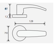 Khoá tay gạt hàn quốc Yes Korea 33LS-010SS inox không gỉ