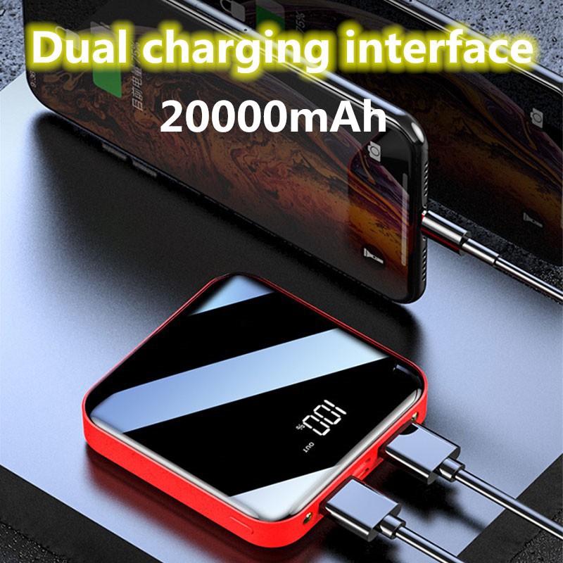 Sạc dự phòng Powerbank 20000 mAh kiểu dáng nhỏ gọn