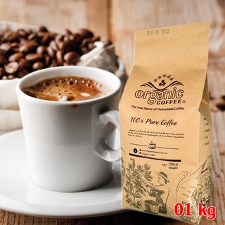 Hạt Café Pha Máy Gu Hằng Ngày - Có Bột Pha Phin - Thương Hiệu Organic Coffee