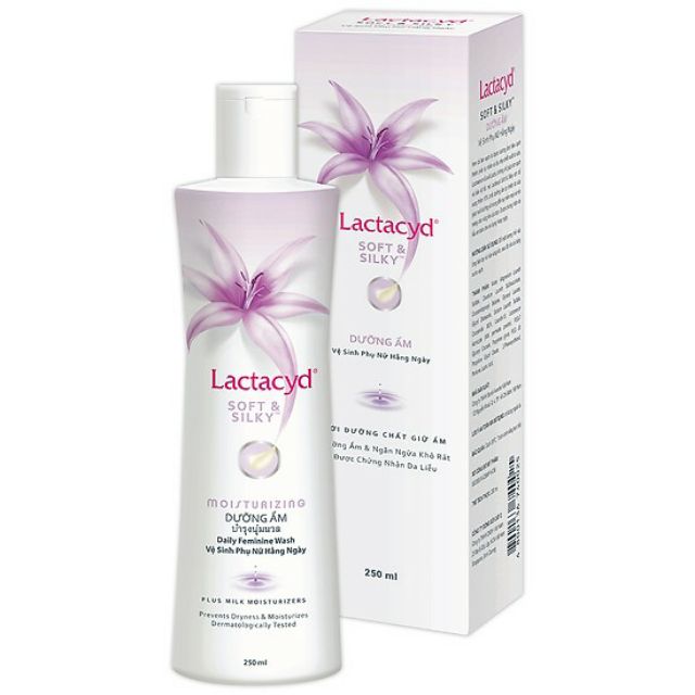 ✔️️️Vệ sinh phụ nữ hằng ngày Lactacyd Soft & Silky 250ml