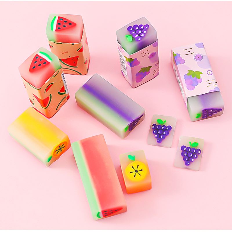 Set 2 Gôm Tẩy Hình Trái Cây Dễ Thương