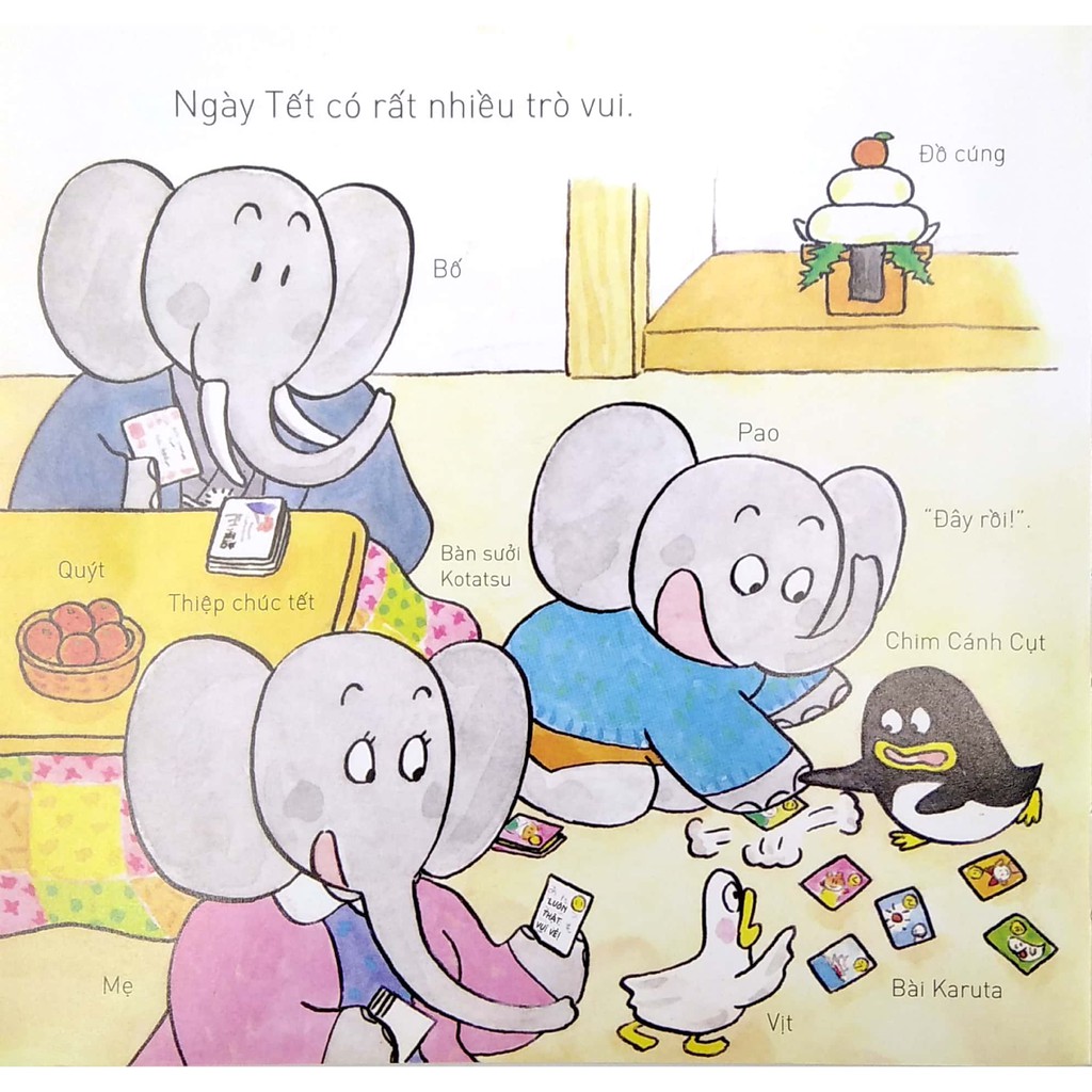 Sách Ehon Nhât Bản - Pao Và Những Người Bạn 29 - Một Năm Của Pao