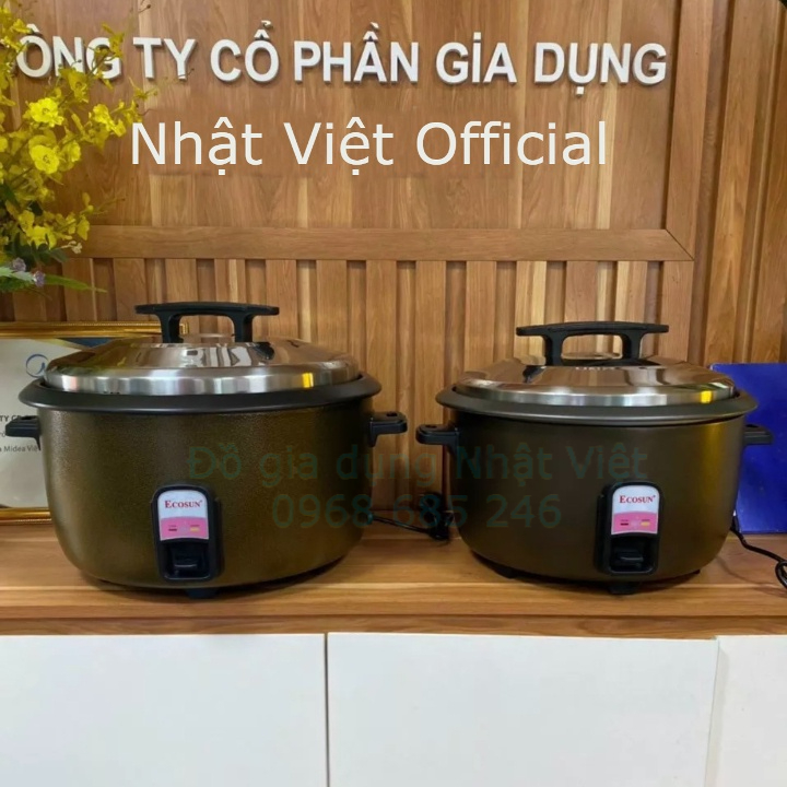 Nồi cơm điện công nghiệp lớn Ecosun BM-ER2800 - 14 L to chống dính (Nấu 8kg gạo) BH 12T