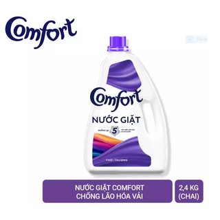Nước Giặt Comfort Chống Lão Hóa Quần Áo Hương thời thượng / Thanh Lịch (2,4Kg/Chai)