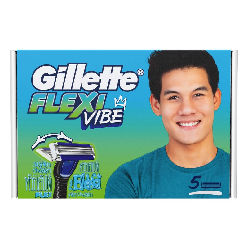 Hộp 5 Đầu Dao Cạo Thay Thế GILLETTE Flexi Vibe