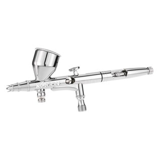 KKmoon Gravity Feed Dual-Action Airbrush Kit Set for Art Craft Paint Hobby Model Body Nail Air Brush 0.2/0.3/0.5mm 9cc