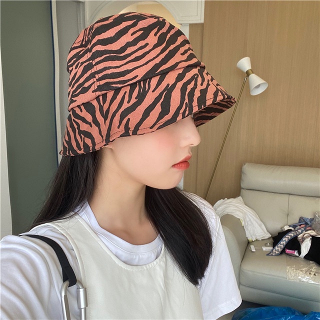 Mũ Bucket Nữ Vành Tròn Họa Tiết, Nón Tai Bèo Che Nắng Thời Trang Hàn Quốc