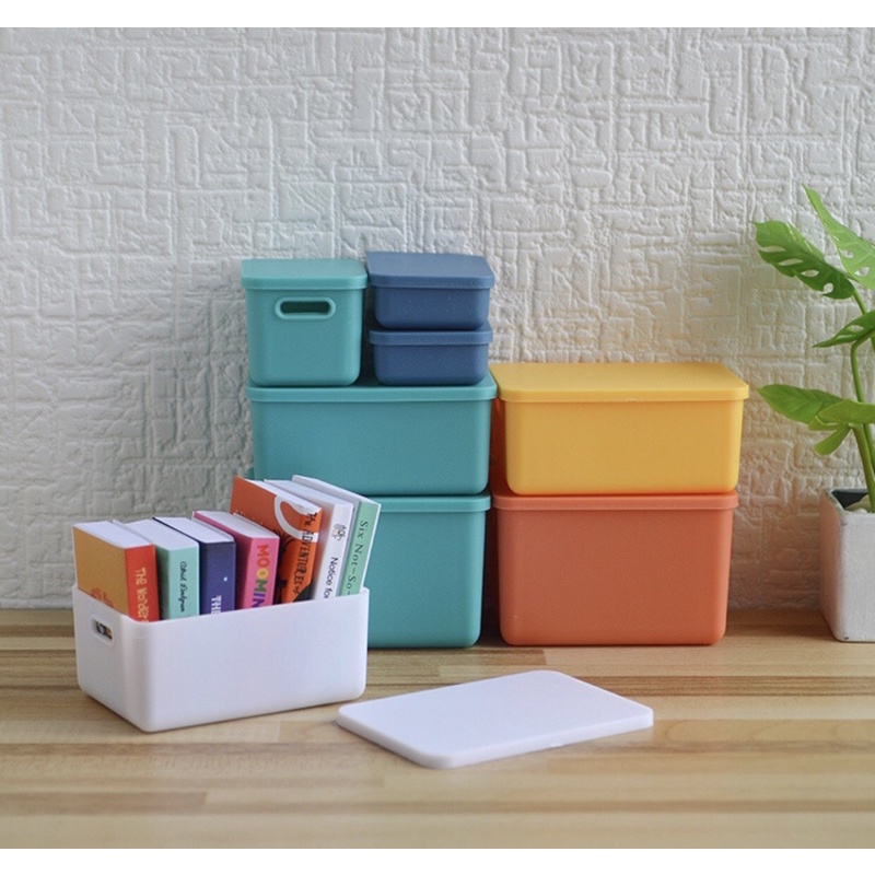 bộ 6 hộp nhựa đựng đồ trang trí nhà búp bê 1:8 1:6 ob11, mô hình