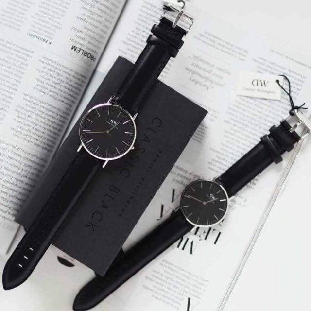 Đồng Hồ Nam Daniel Wellington Classic Black Sheffield Silver