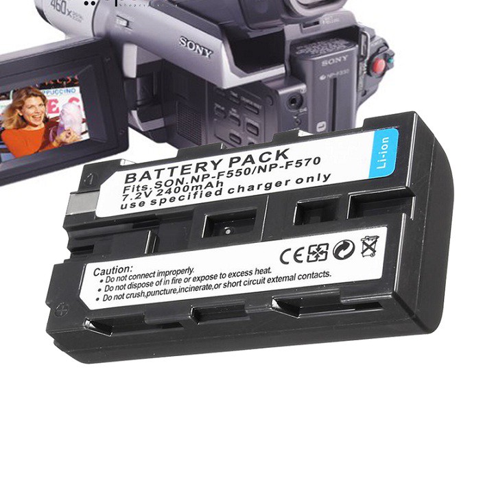 Pin NP-F550,NP-570 7.2V 2400mAh cho Máy Quay Phim SONY