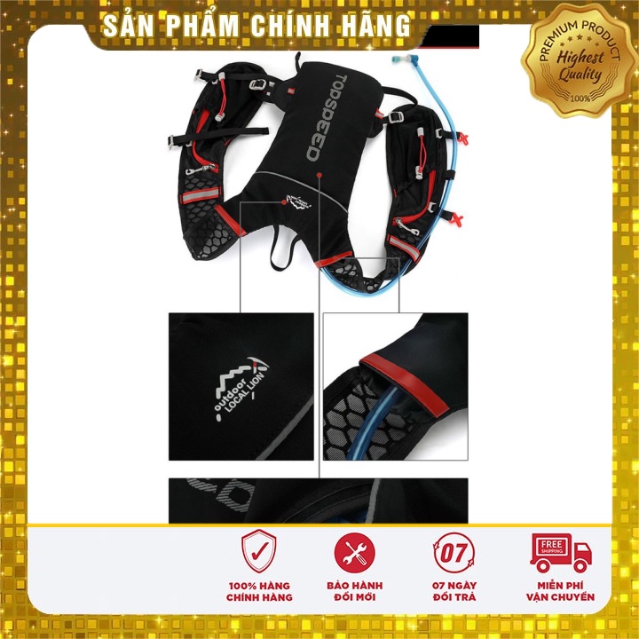 Balô Túi Nước Chạy Bộ Outdoor Local Lion Topspeed Vest Running Trail 5L