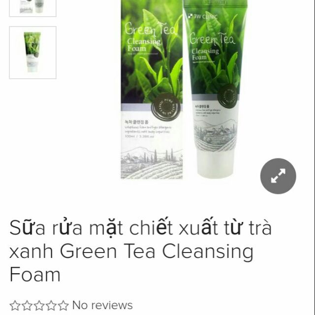 Sữa rửa mặt 3W Clinic Green Tea Foam Cleansing 100 ml