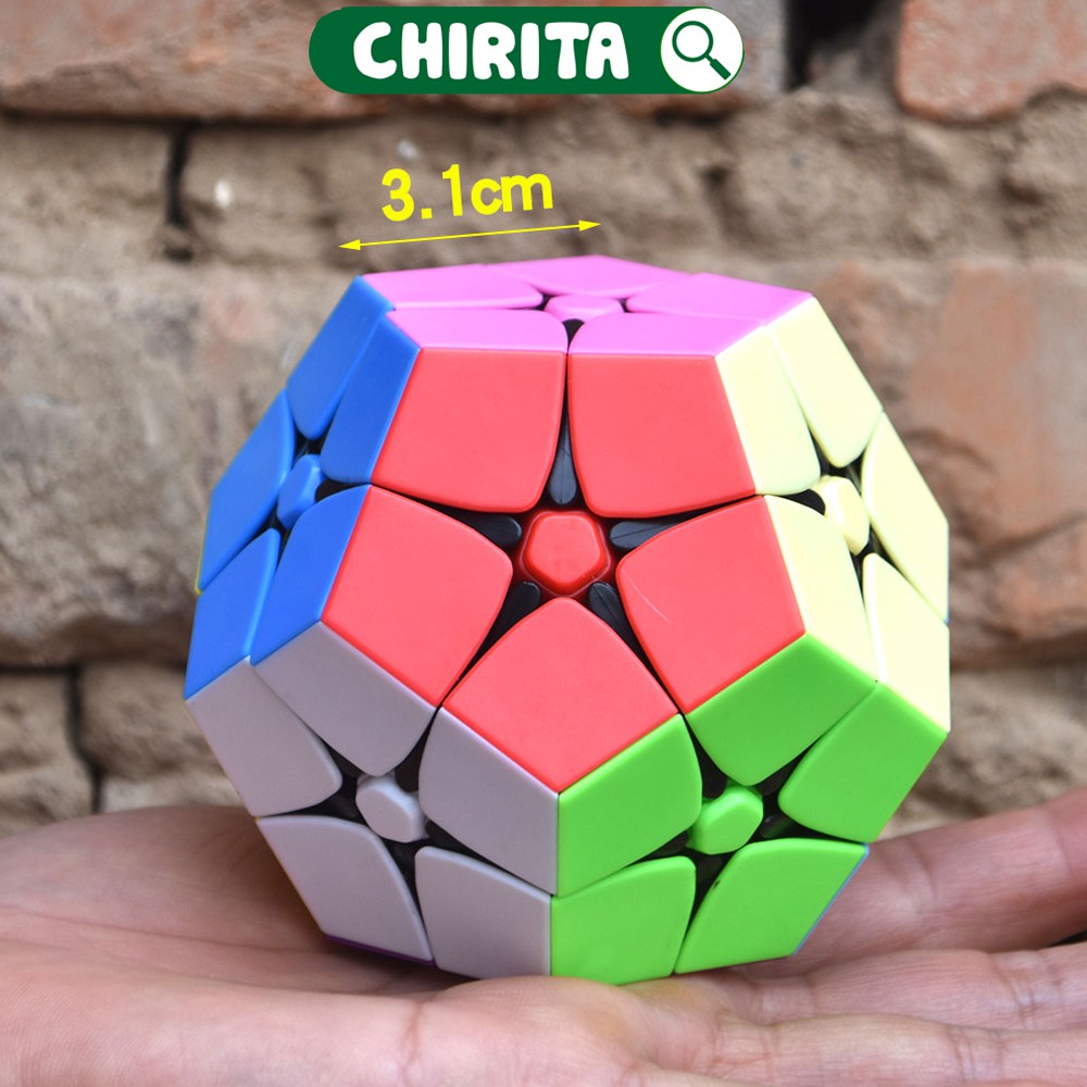 Rubik MEGAMINX 2x2 KHÔNG VIỀN - Rubik Biến Thể, Khối rubik Trơn Mượt, Đồ Chơi Trẻ Em CHIRITA