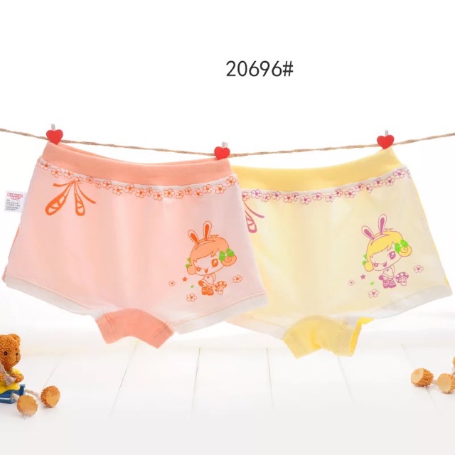 SET 2- QUẦN LÓT BÉ GÁI 100% COTTON SIÊU ĐẸP