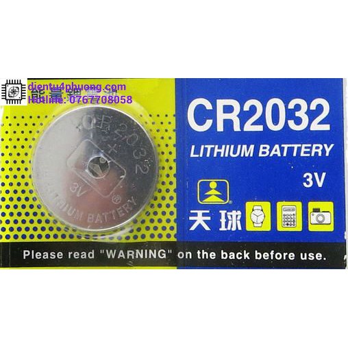 Pin CR2032 (vỉ 5 viên)