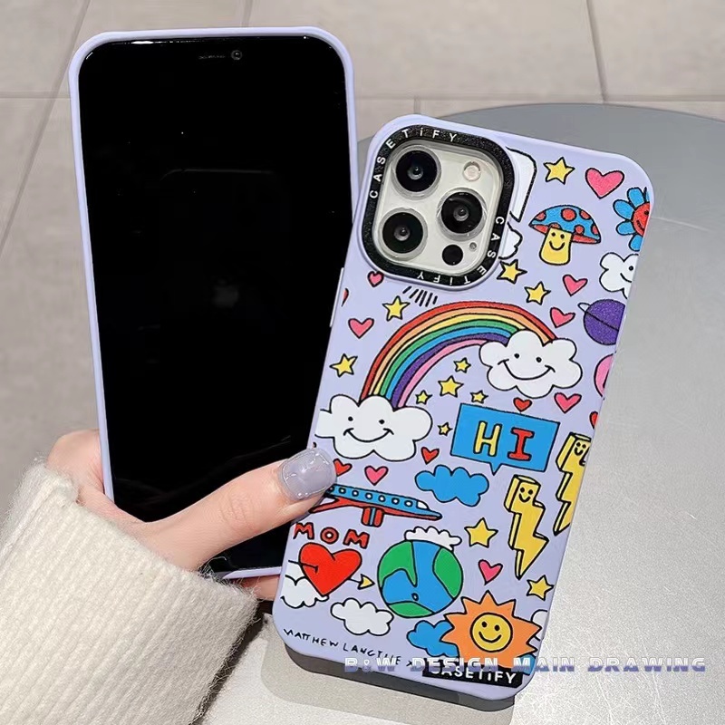 Ốp Điện Thoại Silicon Chống Sốc Họa Tiết Hoạt Hình Dễ Thương Cho iPhone 13 12 11 Pro MAX IX XS MAX XR 6 7 8 Plus
