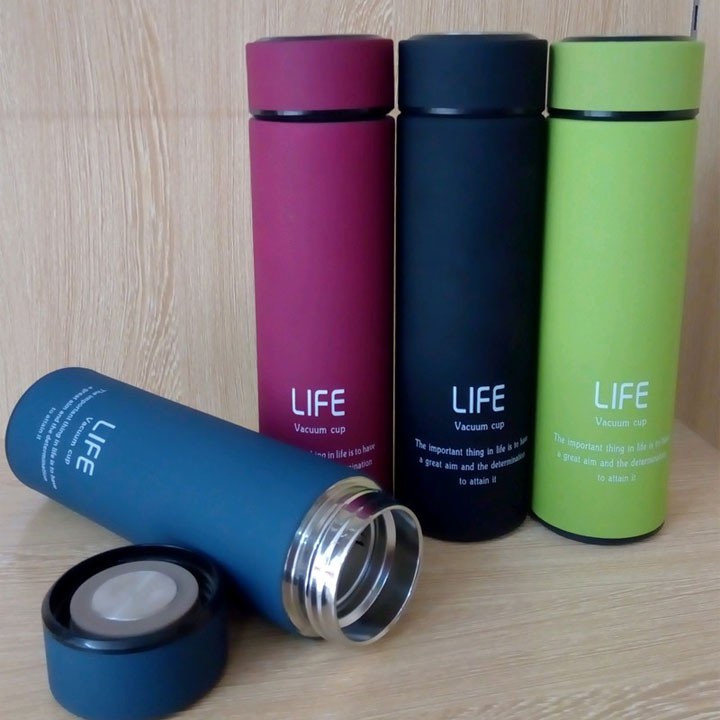 Bình Giữ Nhiệt 3 Lóp Vacuum Flask (LIFE) Cao Cấp có lưới lọc trà