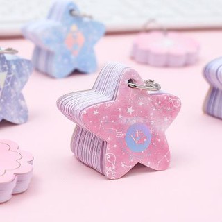 sổ note flashcard hình sao và hoa FC2 sổ note cute