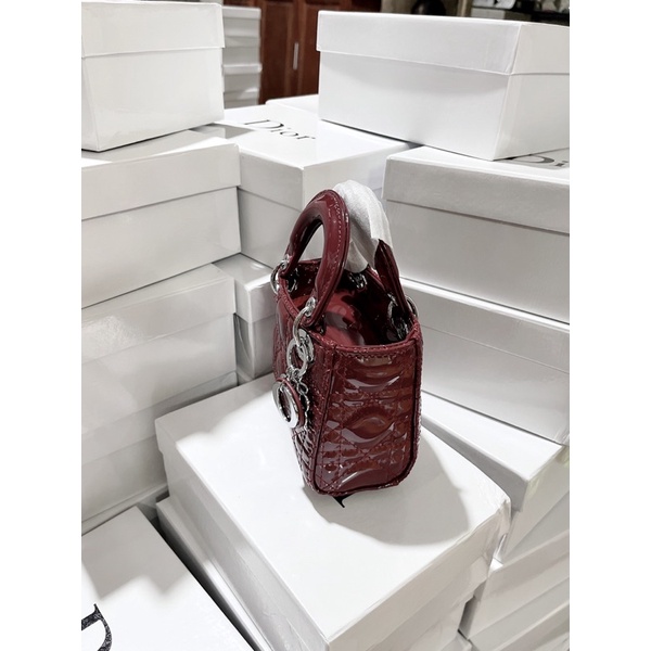 Túi xách Đ size 13cm da bóng full hộp chuẩn supper