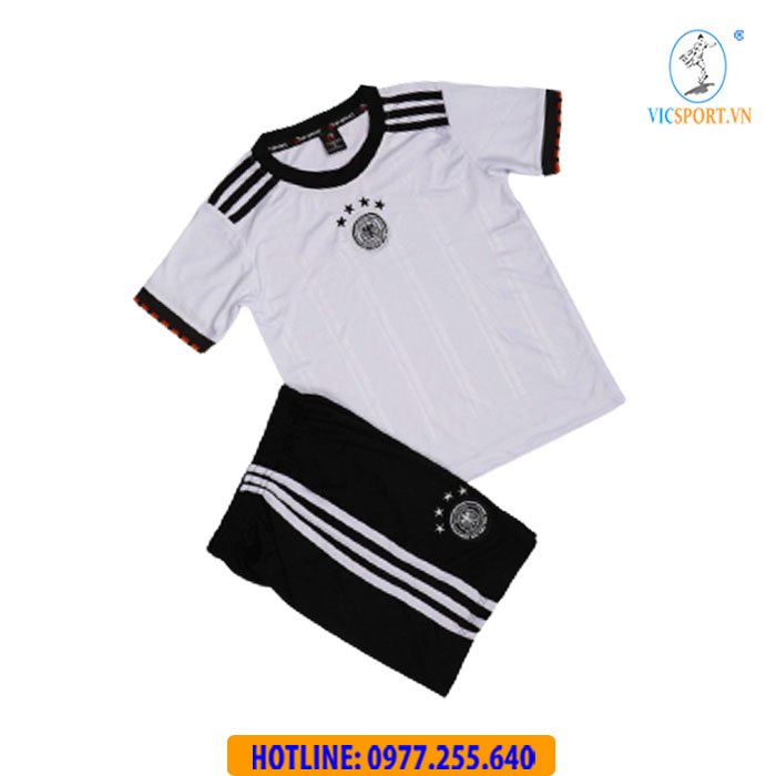 Áo bóng đá trẻ em Gemany, áo đá banh cho bé Đội Tuyển Đức 22-23 thun lạnh HP -Vicsport