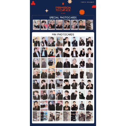 BTS OFFICIAL MINI PHOTOCARD PTD | FULL SET CHỌN MEM PTD MINICARD (9 cards/1set)