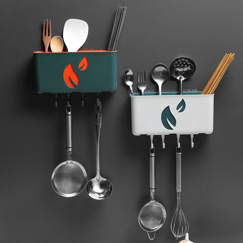 Giá Đỡ Đựng Tăm Xỉa Răng Hai Lớp Bằng Nhựa Gắn Tường Tiện Dụng