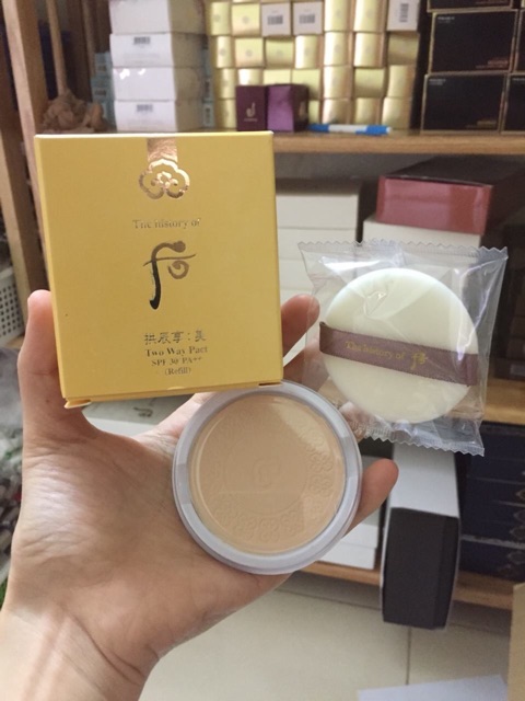 Lõi phấn phủ dạng nén whoo vàng đông y | BigBuy360 - bigbuy360.vn