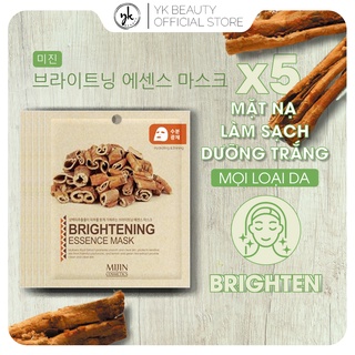 COMBO 5 Giấy Mặt Nạ Hàn Quốc Tinh Chất Dâu Tằm Sáng Da MIJIN BRIGHTENING ESSENCE MASK 25g