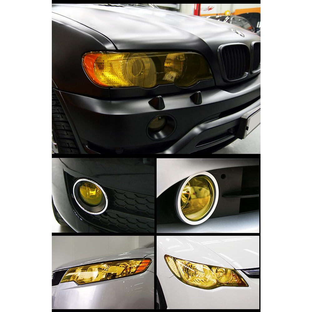 Phim Dán Đèn Pha Xe Hơi, Xe Máy, Kích Thước 12X24 Inch