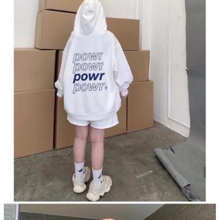 Áo khoác nữ fomr rộng Hàn Quốc, áo hoodie nữ form rộng có dây kéo đi học powr